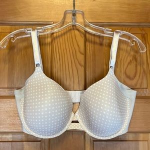 Warners Bra, 36D, Beige. Worn once.